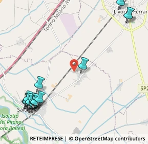 Mappa Via della Stazione, 13040 Saluggia VC, Italia (3.0585)