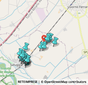 Mappa Via della Stazione, 13040 Saluggia VC, Italia (1.989)