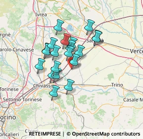 Mappa Via della Stazione, 13040 Saluggia VC, Italia (10.5075)