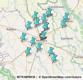 Mappa Via Cairoli Fratelli, 27036 Mortara PV, Italia (6.22111)