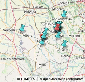 Mappa Via Epifanio Fagnani, 27036 Mortara PV, Italia (10.71)