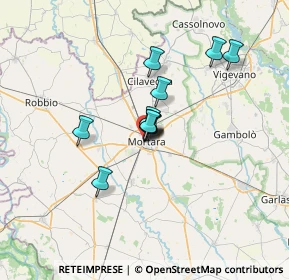 Mappa Via Epifanio Fagnani, 27036 Mortara PV, Italia (4.43455)