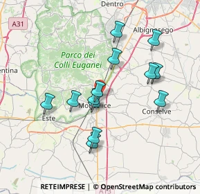 Mappa Via Savellon Molini, 35043 Monselice PD, Italia (6.69615)
