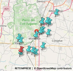 Mappa Via Savellon Molini, 35043 Monselice PD, Italia (6.69529)