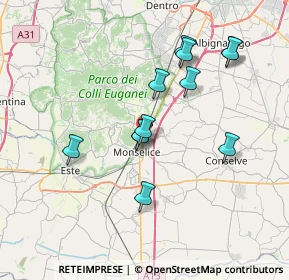 Mappa Via Savellon Molini, 35043 Monselice PD, Italia (6.70417)
