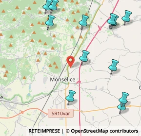 Mappa Via Savellon Molini, 35043 Monselice PD, Italia (5.5375)