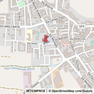 Mappa Via Lamarmora, 14A, 25020 Gambara, Brescia (Lombardia)