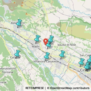 Mappa Via Piave, 10075 Mathi TO, Italia (2.78167)