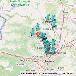 Mappa Via Piave, 10075 Mathi TO, Italia (11.5555)