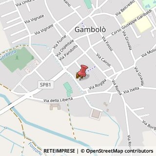 Mappa Piazza Castello, 0, 27025 Gambol? PV, Italia, 27025 Gambolò, Pavia (Lombardia)