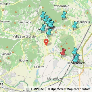 Mappa Via Monte Bignago, 35032 Arquà Petrarca PD, Italia (2.076)