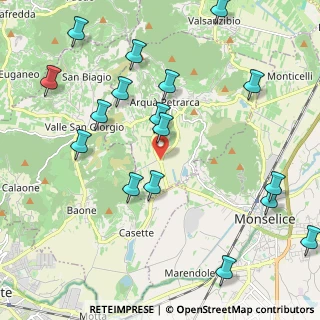 Mappa Via Monte Bignago, 35032 Arquà Petrarca PD, Italia (2.51471)