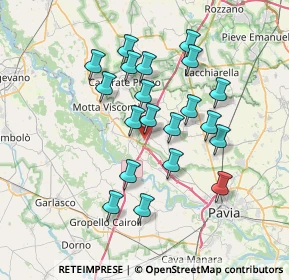 Mappa Via Beri, 27020 Trivolzio PV, Italia (6.4275)