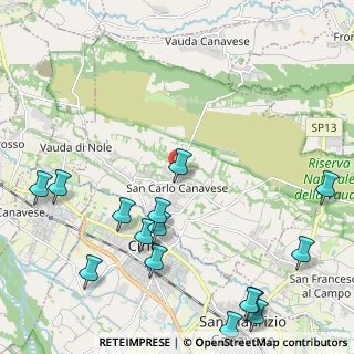 Mappa Strada Virondina, 10070 San Carlo Canavese TO, Italia (2.91933)