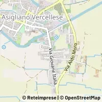 Map Asigliano Vercellese