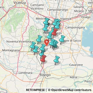 Mappa Via Cornoledo, 35020 Pernumia PD, Italia (10.0225)