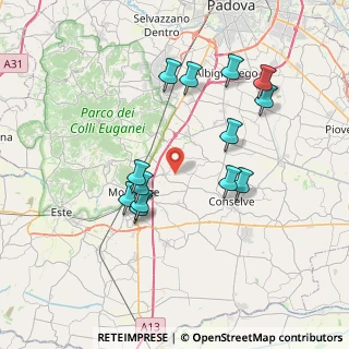 Mappa Via Cornoledo, 35020 Pernumia PD, Italia (7.13538)