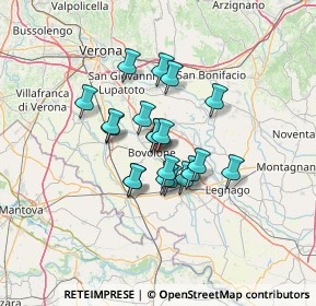 Mappa Via Siena, 37051 Bovolone VR, Italia (9.315)