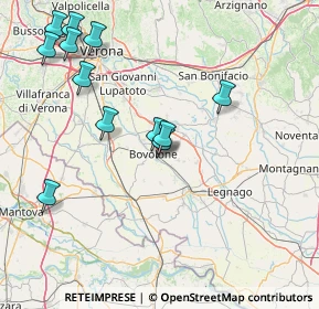 Mappa Via Siena, 37051 Bovolone VR, Italia (17.41333)