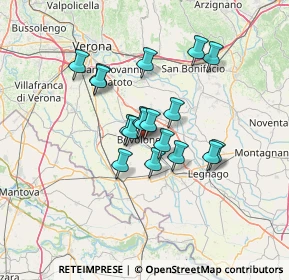 Mappa Via Siena, 37051 Bovolone VR, Italia (10.07111)