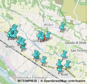 Mappa Via Don Mellica, 10070 Grosso TO, Italia (1.104)