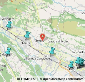 Mappa Via Don Mellica, 10070 Grosso TO, Italia (3.49909)