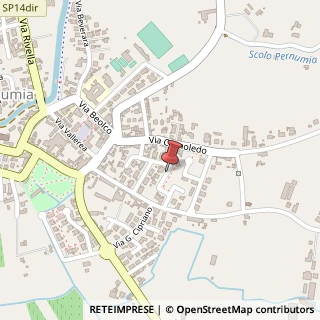 Mappa Via dante alighieri 11, 35020 Pernumia, Padova (Veneto)