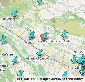 Mappa Via Martiri della Libertà, 10070 Grosso TO, Italia (3.336)