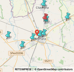 Mappa Via Ambrogio Albonese, 27036 Mortara PV, Italia (4.51)