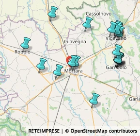 Mappa Via Ambrogio Albonese, 27036 Mortara PV, Italia (9.3065)