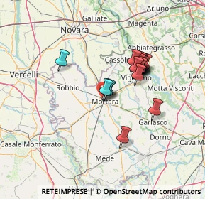 Mappa Via Ambrogio Albonese, 27036 Mortara PV, Italia (11.0525)