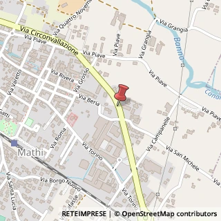 Mappa Via Circonvallazione, 38, 10075 Mathi, Torino (Piemonte)