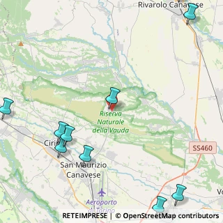 Mappa Via XXV Aprile, 10070 Vauda Canavese TO, Italia (6.80364)