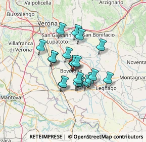 Mappa Piazza Donatori di Organi, 37051 Bovolone VR, Italia (9.2475)