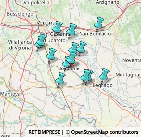 Mappa Piazza Donatori di Organi, 37051 Bovolone VR, Italia (10.71429)
