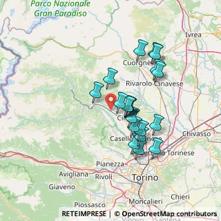 Mappa Via Torino, 10075 Mathi TO, Italia (11.848)