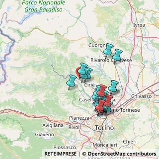 Mappa Via Torino, 10075 Mathi TO, Italia (13.0985)