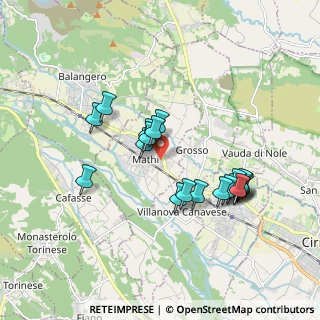 Mappa Via Torino, 10075 Mathi TO, Italia (1.677)