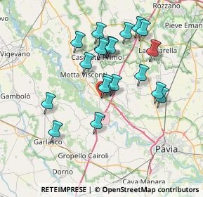 Mappa Via Aldo Moro, 27021 Bereguardo PV, Italia (6.6595)