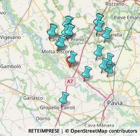 Mappa Via Aldo Moro, 27021 Bereguardo PV, Italia (7.1215)