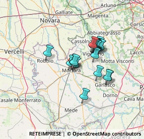Mappa Via S. Chiara Baluardo, 27036 Mortara PV, Italia (10.0515)