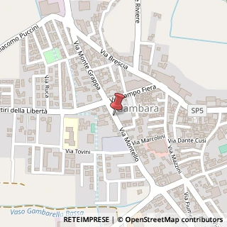 Mappa Via Montello, 4, 25020 Gambara, Brescia (Lombardia)