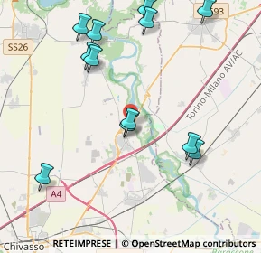 Mappa Via Regione Dossi, 10030 Rondissone TO, Italia (4.57)