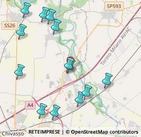 Mappa Via Regione Dossi, 10030 Rondissone TO, Italia (4.78308)