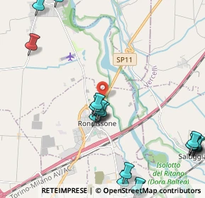 Mappa Via Regione Dossi, 10030 Rondissone TO, Italia (2.828)