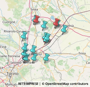 Mappa Via Regione Dossi, 10030 Rondissone TO, Italia (12.49765)