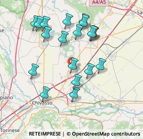 Mappa Via Regione Dossi, 10030 Rondissone TO, Italia (7.51737)