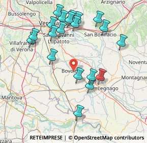 Mappa Viale dei Tigli, 37051 Bovolone VR, Italia (16.8865)