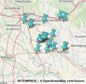 Mappa Viale dei Tigli, 37051 Bovolone VR, Italia (10.07333)