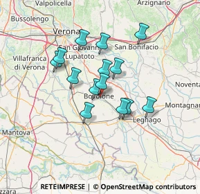 Mappa Viale dei Tigli, 37051 Bovolone VR, Italia (10.70643)